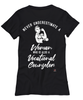 Vocational Counselor T-shirt Never Underestimate A Woman Who Is Also A Vocational Counselor Womens T-Shirt Black