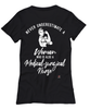Medical-surgical Nurse T-shirt Never Underestimate A Woman Who Is Also A Medical-surgical Nurse Womens T-Shirt Black
