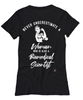 Biomedical Scientist T-shirt Never Underestimate A Woman Who Is Also A Biomedical Scientist Womens T-Shirt Black