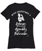 Assembly Technician T-shirt Never Underestimate A Woman Who Is Also An Assembly Tech Womens T-Shirt Black