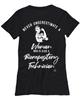 Biorepository Technician T-shirt Never Underestimate A Woman Who Is Also A Biorepository Tech Womens T-Shirt Black