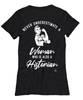 Historian T-shirt Never Underestimate A Woman Who Is Also A Historian Womens T-Shirt Black