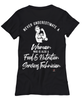 Food Nutrition Services Technician T-shirt Never Underestimate A Woman Who Is Also A Food Nutrition Services Tech Womens T-Shirt Black