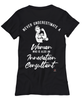 Innovation Consultant T-shirt Never Underestimate A Woman Who Is Also An Innovation Consultant Womens T-Shirt Black