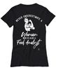Food Analyst T-shirt Never Underestimate A Woman Who Is Also A Food Analyst Womens T-Shirt Black