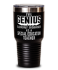 Funny Special Education Teacher Tumbler Evil Genius Cleverly Disguised As A Special Education Teacher 30oz Stainless Steel Black