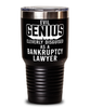 Funny Bankruptcy Lawyer Tumbler Evil Genius Cleverly Disguised As A Bankruptcy Lawyer 30oz Stainless Steel Black