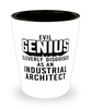 Funny Industrial Architect Shot Glass Evil Genius Cleverly Disguised As An Industrial Architect