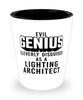 Funny Lighting Architect Shot Glass Evil Genius Cleverly Disguised As A Lighting Architect