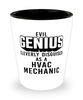 Funny HVAC Mechanic Shot Glass Evil Genius Cleverly Disguised As A HVAC Mechanic