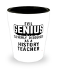 Funny History Teacher Shot Glass Evil Genius Cleverly Disguised As A History Teacher