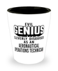 Funny Aeronautical Operations Technician Shot Glass Evil Genius Cleverly Disguised As An Aeronautical Operations Technician