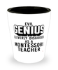 Funny Montessori Teacher Shot Glass Evil Genius Cleverly Disguised As A Montessori Teacher