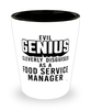 Funny Food Service Manager Shot Glass Evil Genius Cleverly Disguised As A Food Service Manager