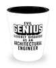 Funny Architectural Engineer Shot Glass Evil Genius Cleverly Disguised As An Architectural Engineer