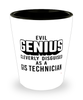 Funny GIS Technician Shot Glass Evil Genius Cleverly Disguised As A GIS Technician