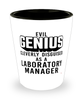 Funny Laboratory Manager Shot Glass Evil Genius Cleverly Disguised As A Laboratory Manager