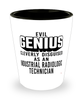 Funny Industrial Radiologic Technician Shot Glass Evil Genius Cleverly Disguised As An Industrial Radiologic Technician