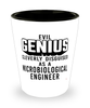 Funny Microbiological Engineer Shot Glass Evil Genius Cleverly Disguised As A Microbiological Engineer