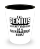 Funny Pain Management Nurse Shot Glass Evil Genius Cleverly Disguised As A Pain Management Nurse