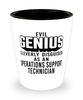 Funny Operations Support Technician Shot Glass Evil Genius Cleverly Disguised As An Operations Support Technician