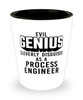 Funny Process Engineer Shot Glass Evil Genius Cleverly Disguised As A Process Engineer
