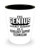 Funny Pathology Support Technician Shot Glass Evil Genius Cleverly Disguised As A Pathology Support Technician