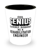 Funny Rehabilitation Engineer Shot Glass Evil Genius Cleverly Disguised As A Rehabilitation Engineer