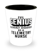 Funny Telemetry Nurse Shot Glass Evil Genius Cleverly Disguised As A Telemetry Nurse