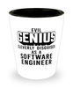 Funny Software Engineer Shot Glass Evil Genius Cleverly Disguised As A Software Engineer