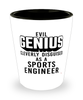 Funny Sports Engineer Shot Glass Evil Genius Cleverly Disguised As A Sports Engineer