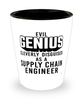 Funny Supply Chain Engineer Shot Glass Evil Genius Cleverly Disguised As A Supply Chain Engineer