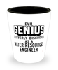 Funny Water Resources Engineer Shot Glass Evil Genius Cleverly Disguised As A Water Resources Engineer