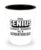 Funny Gastroenterologist Shot Glass Evil Genius Cleverly Disguised As A Gastroenterologist