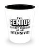 Funny Intensivist Shot Glass Evil Genius Cleverly Disguised As An Intensivist