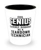 Funny Teardown Technician Shot Glass Evil Genius Cleverly Disguised As A Teardown Technician