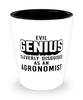 Funny Agronomist Shot Glass Evil Genius Cleverly Disguised As An Agronomist