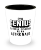 Funny Astronaut Shot Glass Evil Genius Cleverly Disguised As An Astronaut