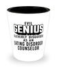 Funny Eating Disorder Counselor Shot Glass Evil Genius Cleverly Disguised As An Eating Disorder Counselor