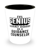 Funny Guidance Counselor Shot Glass Evil Genius Cleverly Disguised As A Guidance Counselor