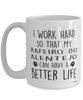 Funny Rafeiro Do Alentejo Dog Mug I Work Hard So That My Rafeiro Do Alentejo Can Have A Better Life Coffee Cup 15oz White