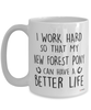 Funny New Forest Pony Mug I Work Hard So That My New Forest Pony Can Have A Better Life Coffee Cup 15oz White