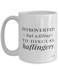 Funny Haflinger Horse Mug Introverted But Willing To Discuss Haflingers Coffee Cup 15oz White