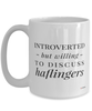 Funny Haflinger Horse Mug Introverted But Willing To Discuss Haflingers Coffee Cup 15oz White