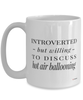 Funny Balloonist Mug Introverted But Willing To Discuss Hot Air Ballooning Coffee Cup 15oz White