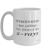 Funny X-ray Technician Mug Introverted But Willing To Discuss X-rays Coffee Cup 15oz White