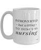 Funny Nurse Mug Introverted But Willing To Discuss Nursing Coffee Cup 15oz White