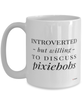 Funny Cat Mug Introverted But Willing To Discuss Pixiebobs Coffee Cup 15oz White