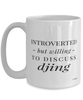 Funny Dj Mug Introverted But Willing To Discuss Djing Coffee Cup 15oz White