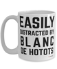 Funny Blanc De Hotots Rabbit Mug Easily Distracted By Blanc De Hotots Coffee Cup 15oz White